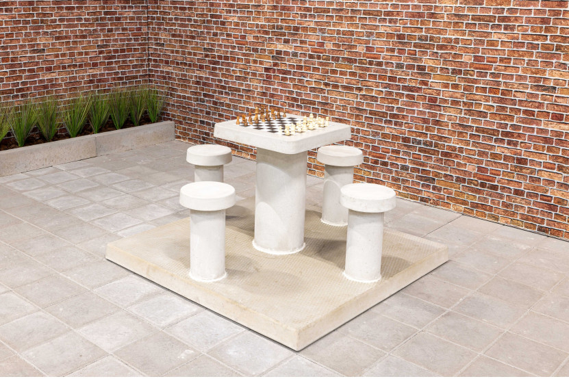 Concrete Game Table 4 persons